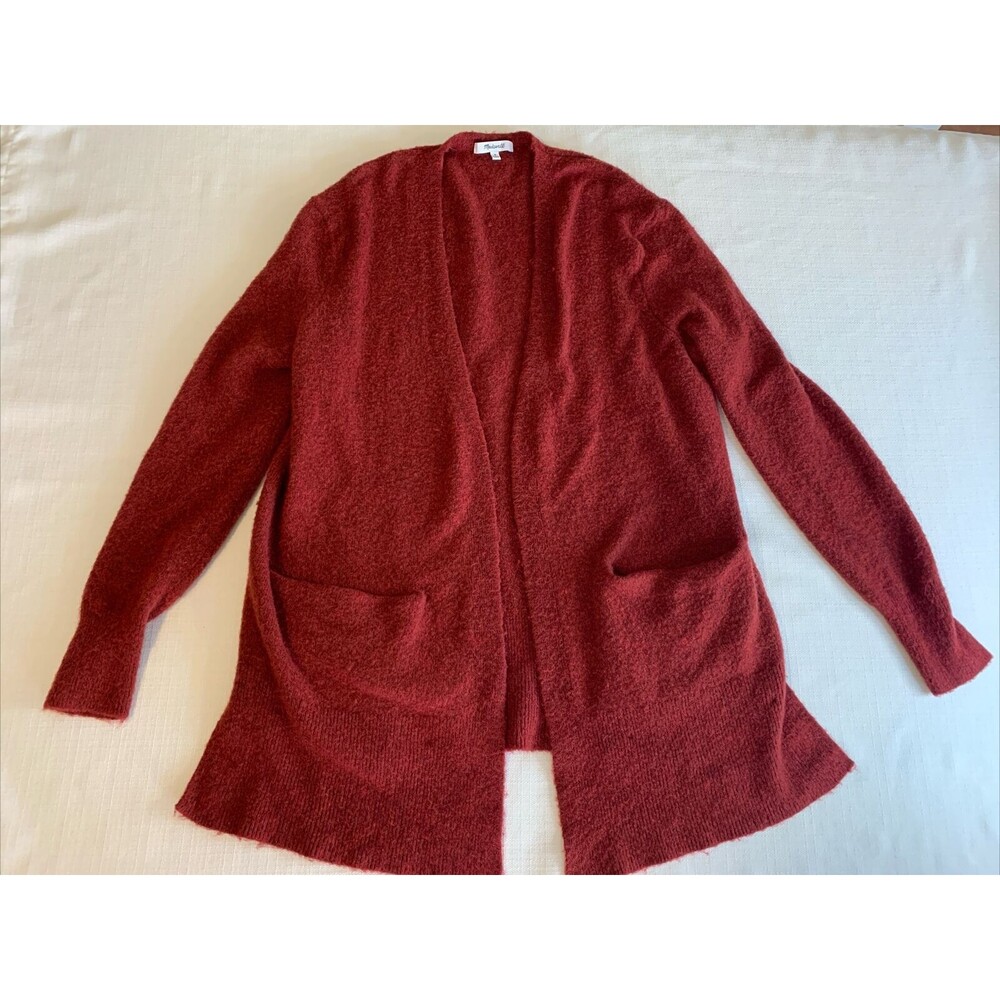 Madewell Walker Cardigan Medium Cozy Soft Long Sleeve Open Wool Alpaca Sweater